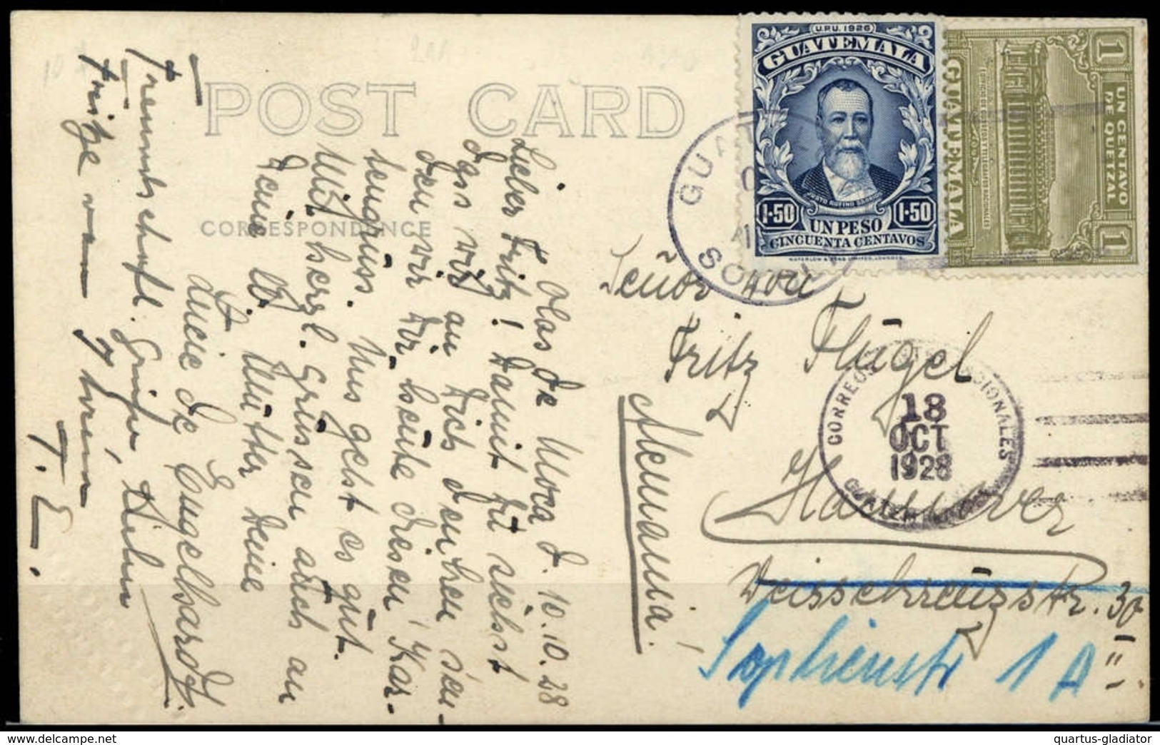 1926, Guatemala, 211, Z 2, Brief - Guatemala