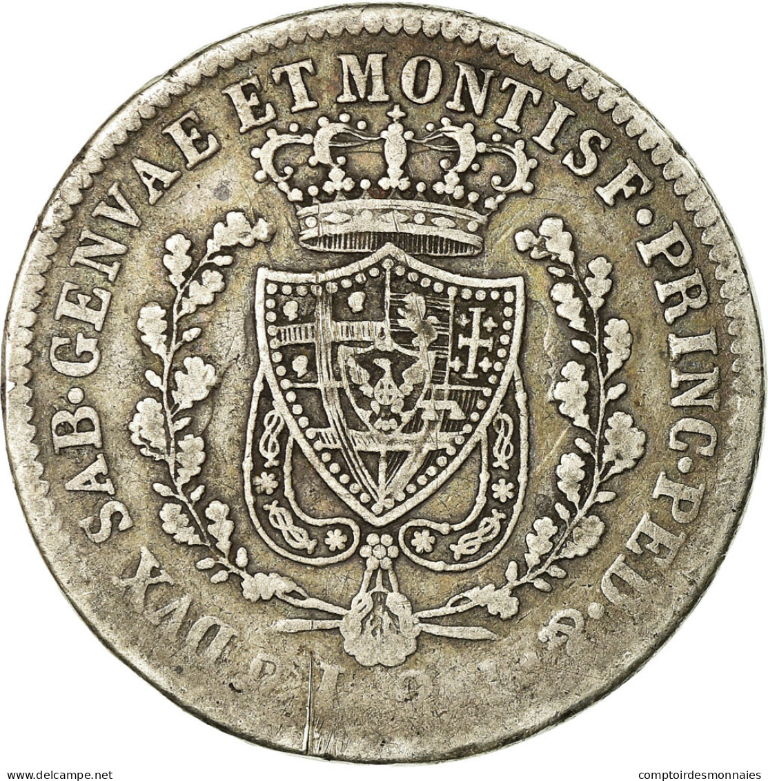 Monnaie, États Italiens, SARDINIA, Carlo Felice, 2 Lire, 1831, Genoa, TB - Piemonte-Sardinië- Italiaanse Savoie