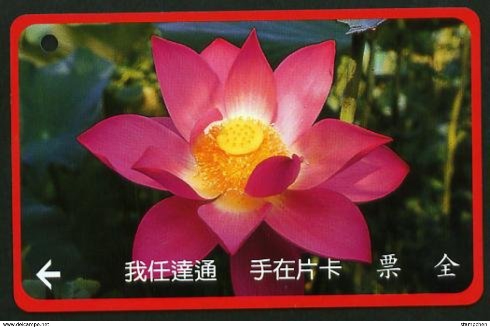 Taiwan Early Bus Ticket Lotus Flower (LA0036) - Cars