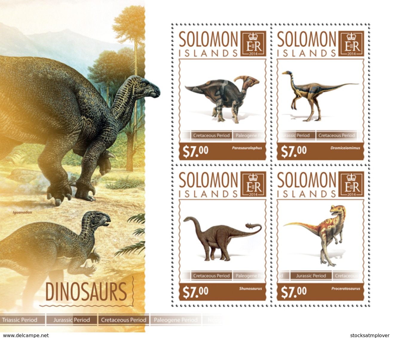 Solomon Islands   2014 Dinosaurs - Solomon Islands (1978-...)