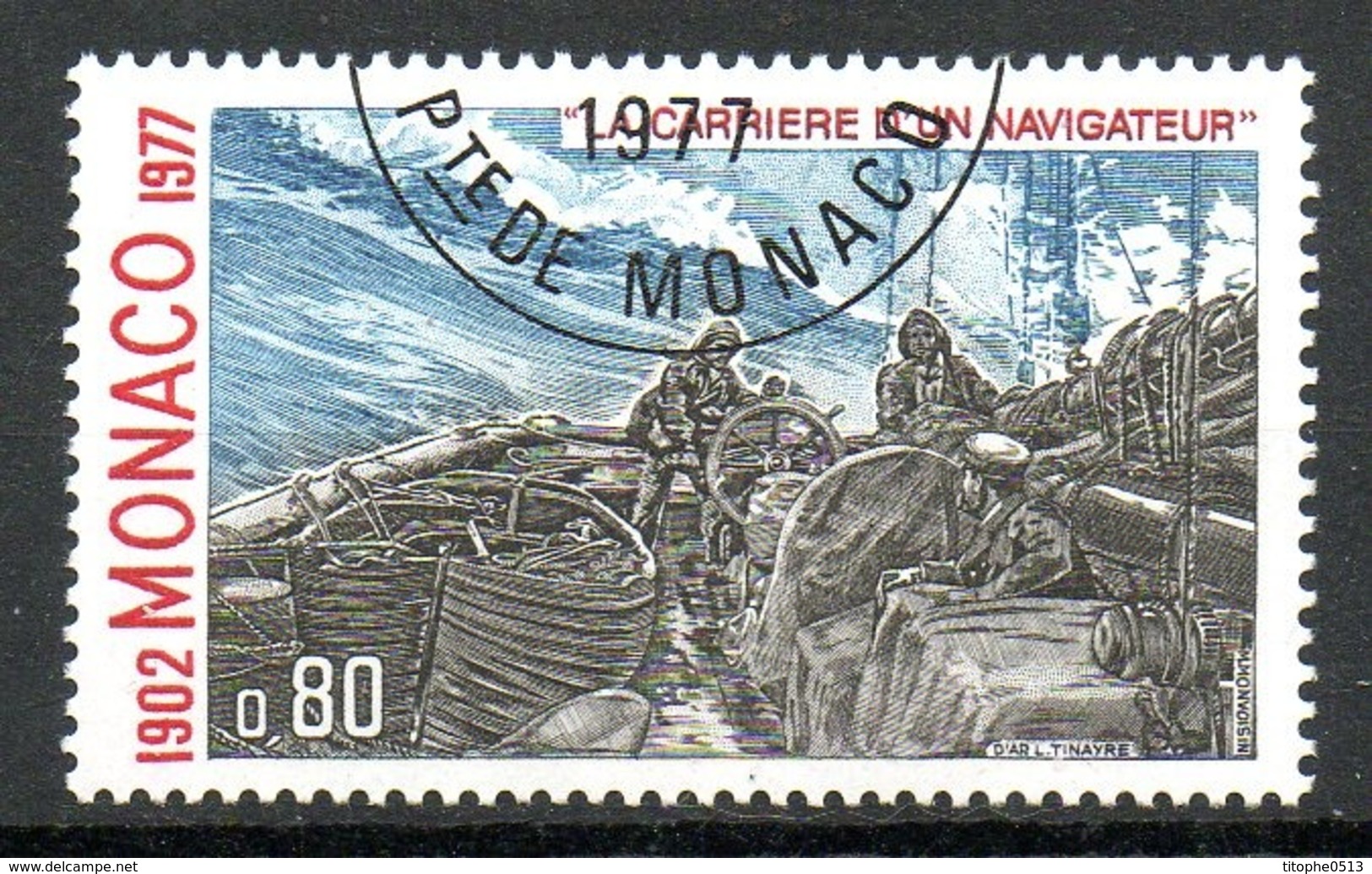 MONACO. N°1106 Oblitéré De 1977. Equipement Arctique De L'équipage. - Arctic Expeditions