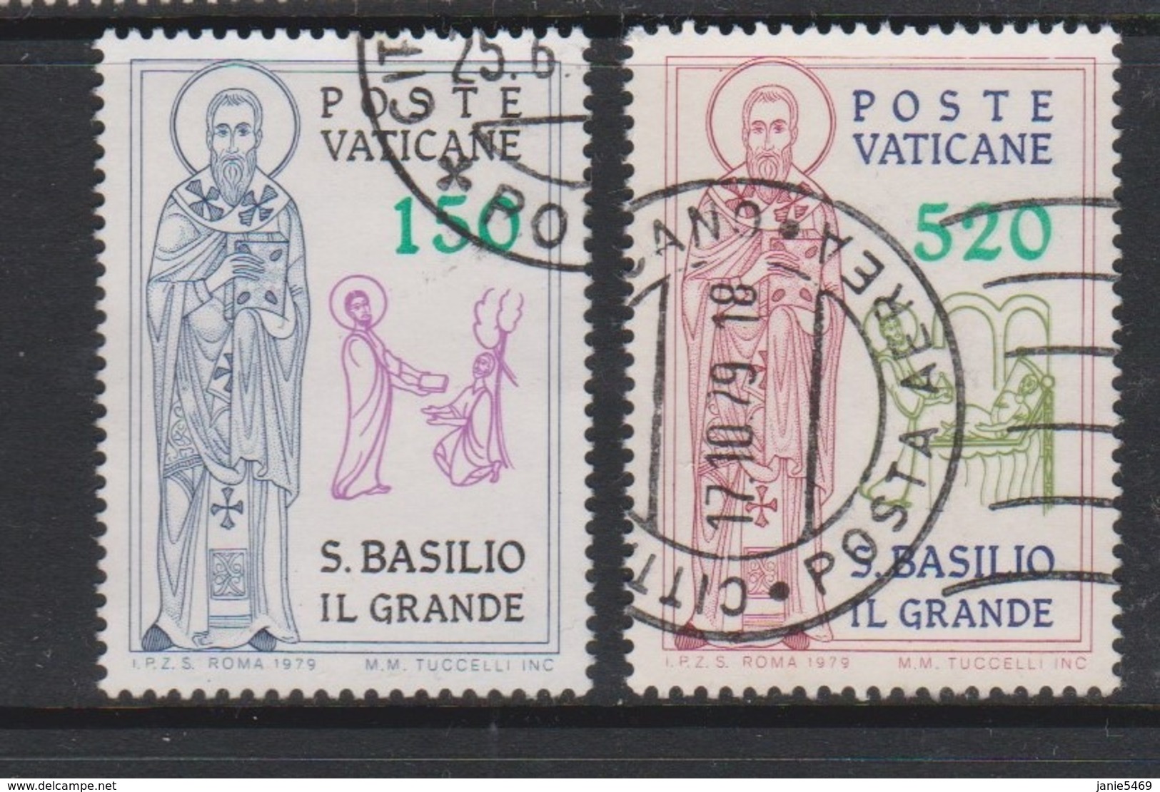 Vatican City S 671-72 1979 St Basil The Great.used - Used Stamps