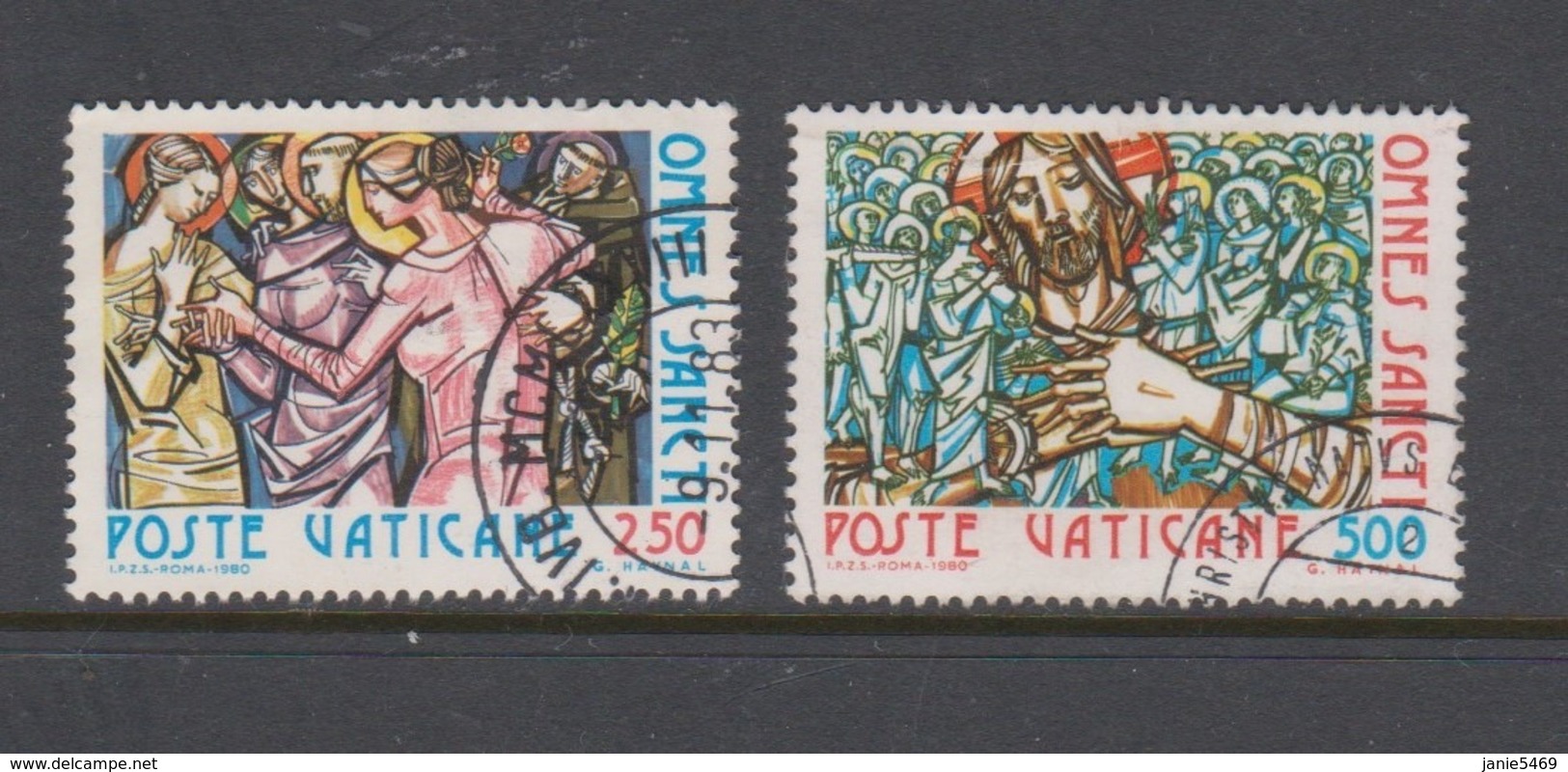 Vatican City S 693-94 1980 Omnes Sancti.used - Used Stamps