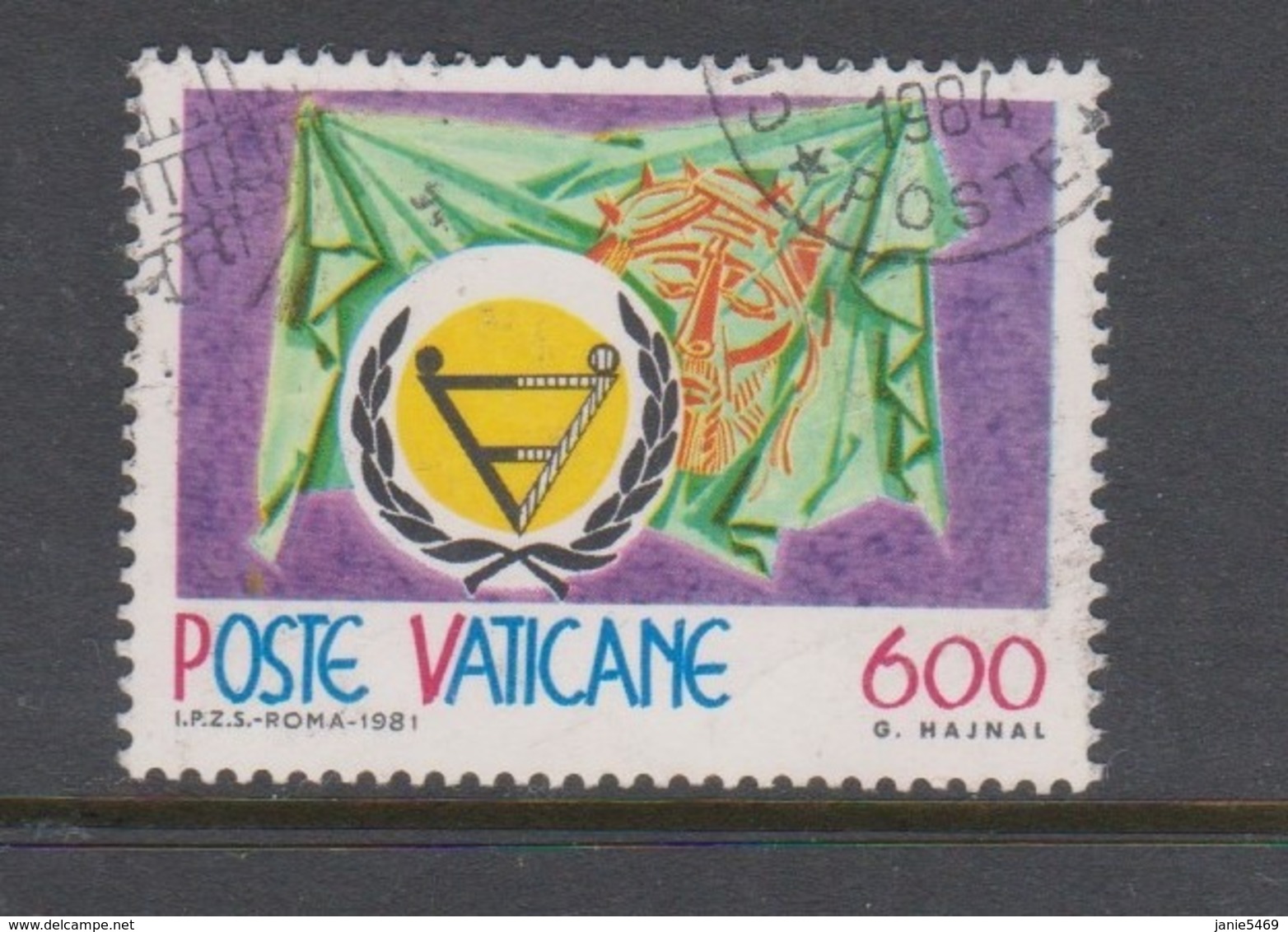 Vatican City S 709 1981 International Year Of Disabled.used - Gebruikt