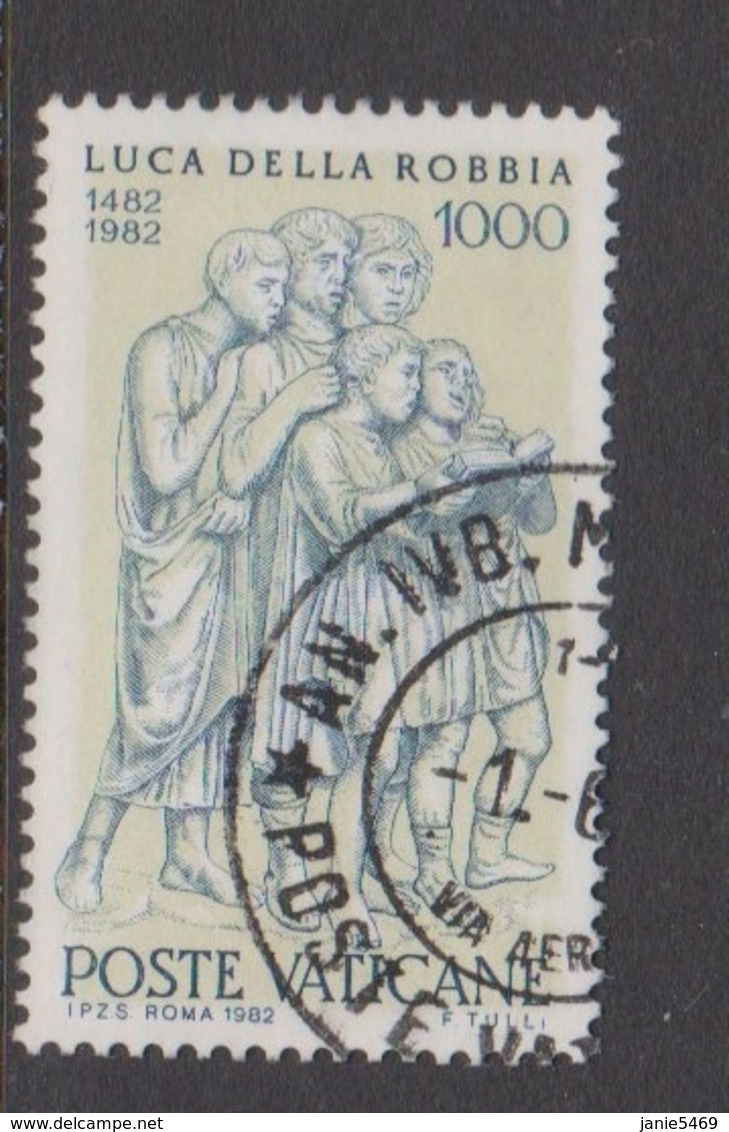 Vatican City S 723 1982 500th Death Anniversary Of Luca Della Robbia.1000 Lire,used - Used Stamps