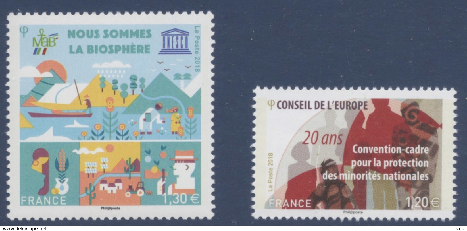 N° 172 Et 173 Année 2018 Faciale 1,30 Et 1,20 € - Neufs