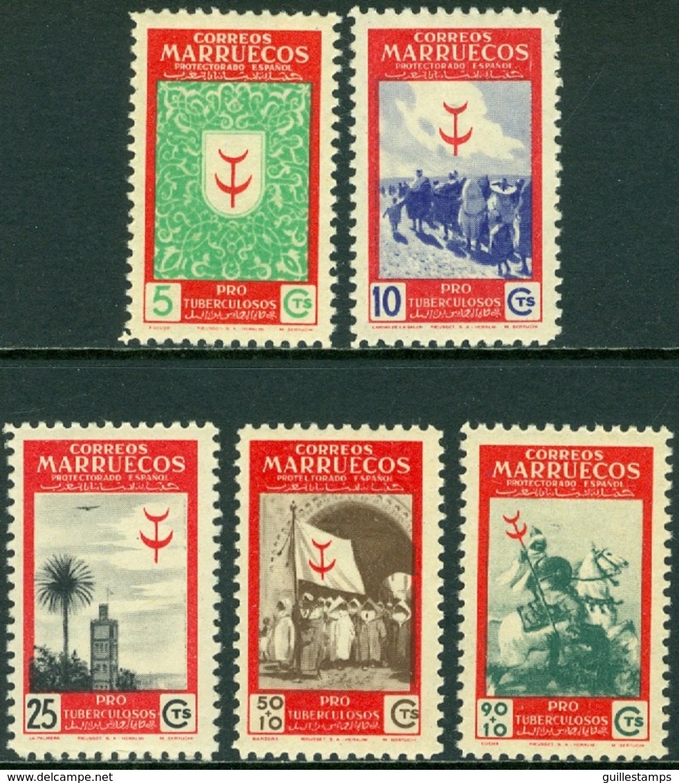 SPANISH COLONIES - MOROCCO 1949 ANTI TUBERCULOSIS CAMPAIGN** (MNH) - Marruecos Español