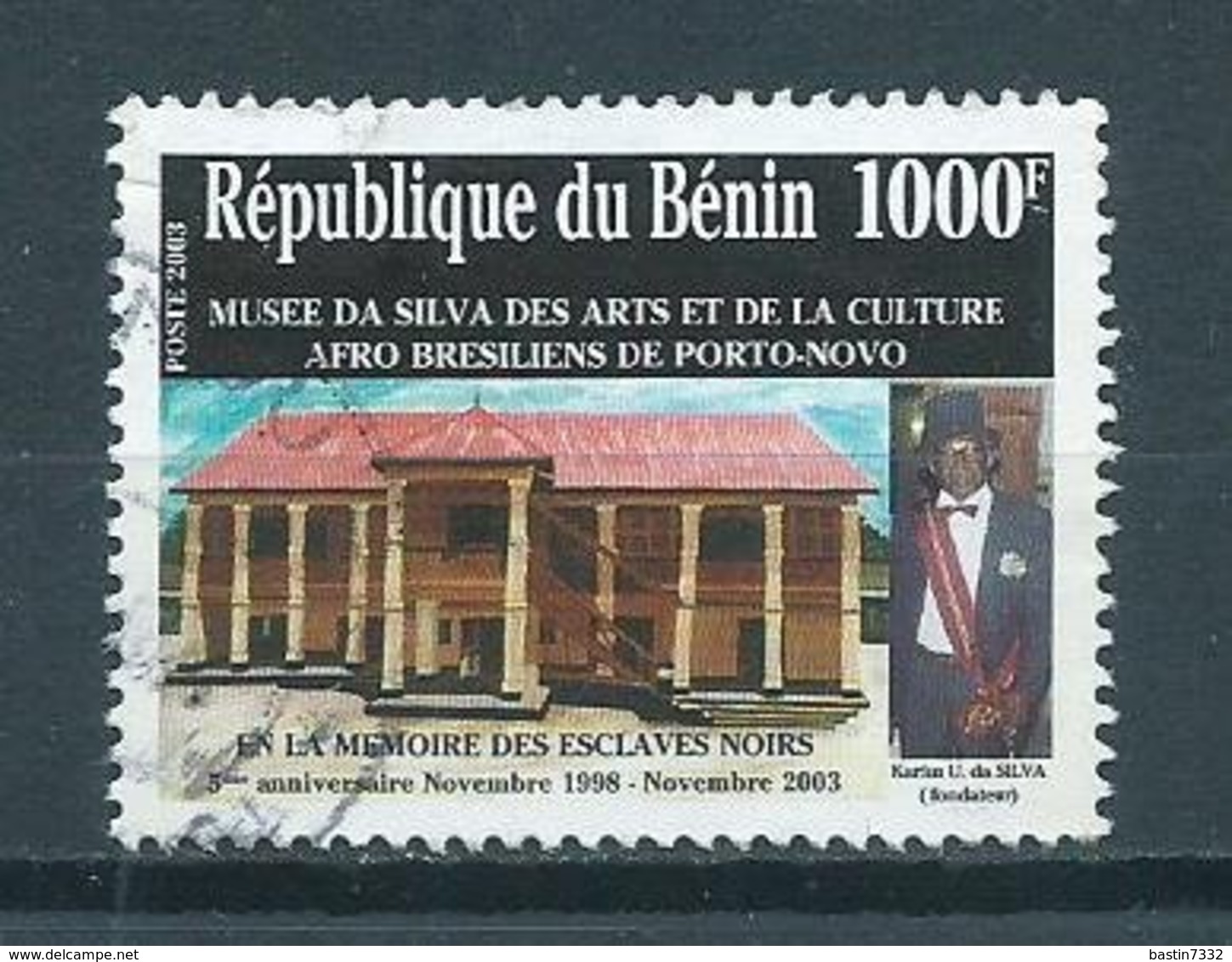 2003 Benin Da Silva Museum 1000F Used/gebruikt/oblitere - Benin - Dahomey (1960-...)