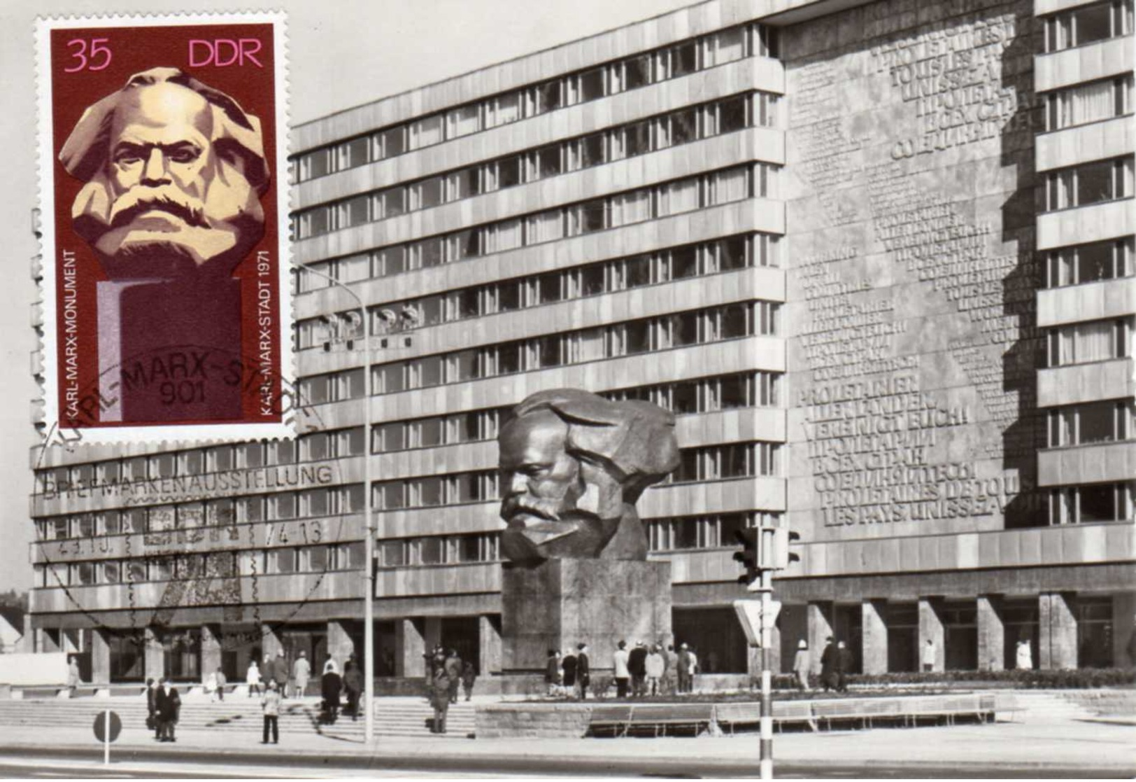 Germany (DDR). Karl Marx Monument, Karl-Marx-Stadt. 1974. - Monumenti