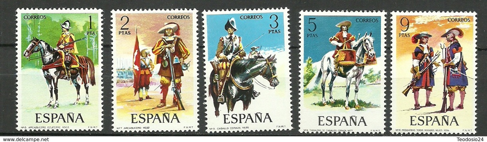 ESPAÑA 1974  Edifil 2167/2171 ** MNH - Nuevos