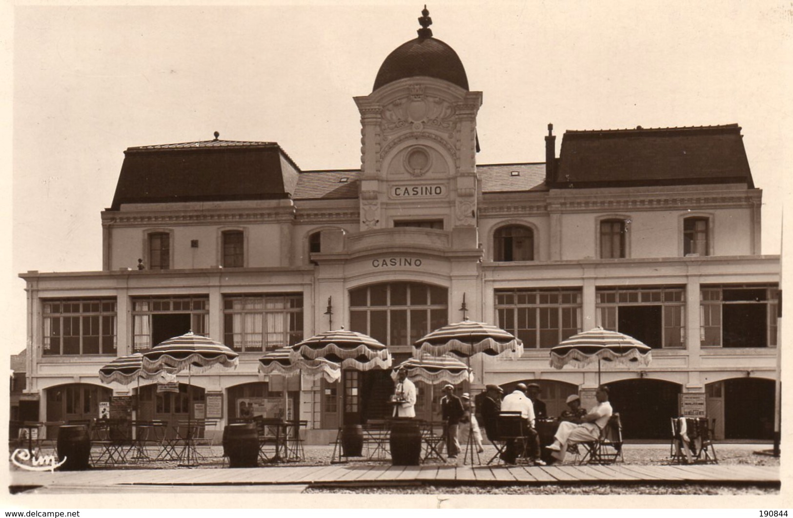 80 CAYEUX Sur MER ( Somme ) Le Casino .  " Carte Glacée " - Otros & Sin Clasificación