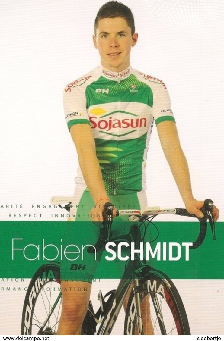 Fabien Schmidt - Sojasun - 2013 - Cycling