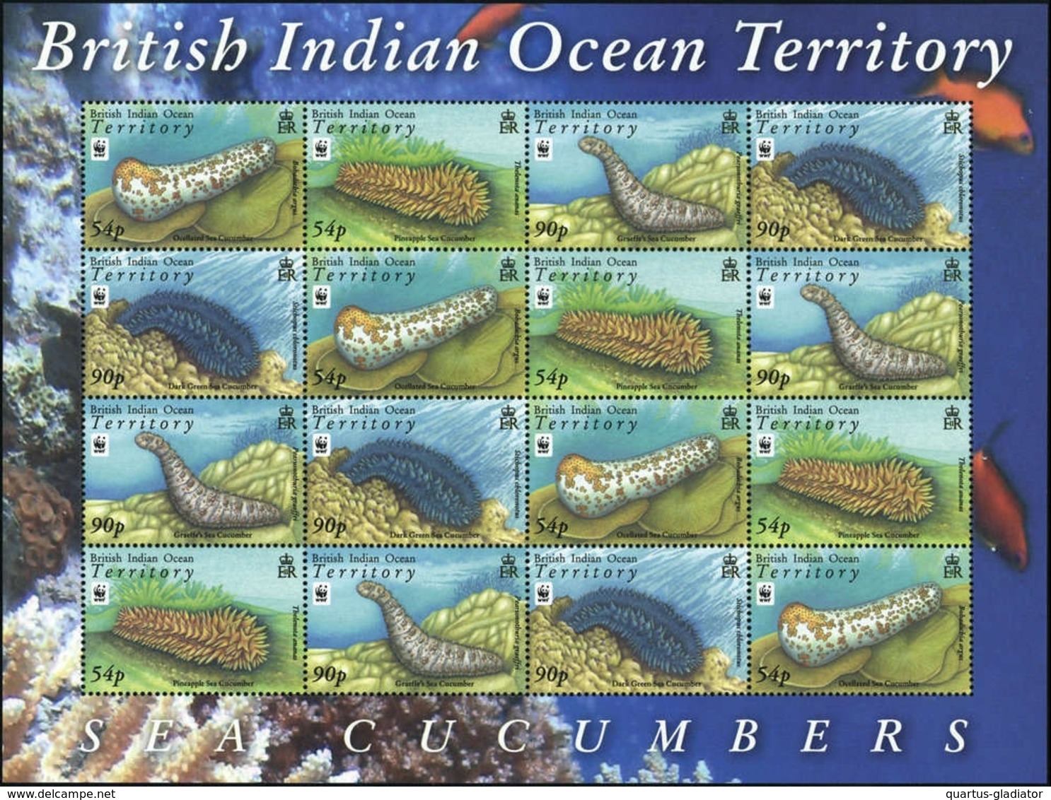 2008, Britisches Territorium Im Indischen Ozean, 470-73 KB ZD, ** - Britisches Territorium Im Indischen Ozean