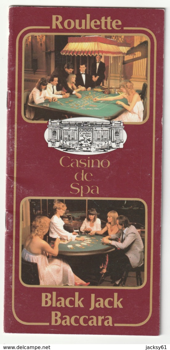 Spa - Casino De Sap - Roulette - Black Jack - Baccara -  ( Belgique ) Liege - Toeristische Brochures