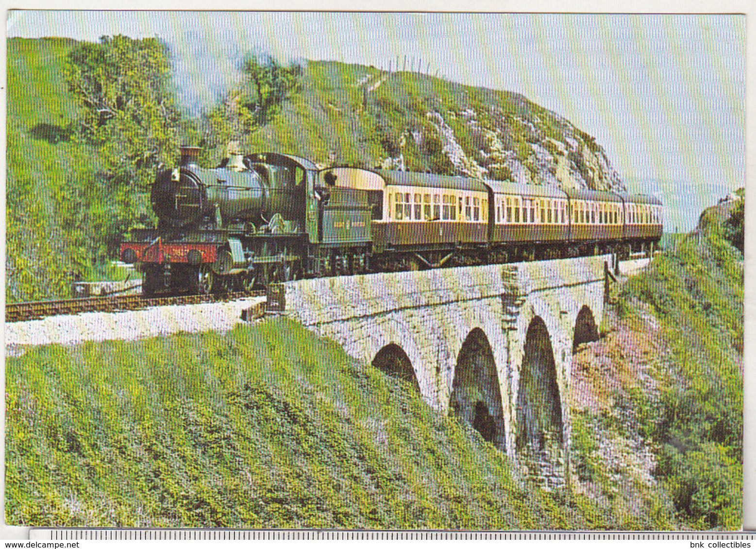 England Uncirculated Postcard - Trains - Torbay And Darthmouth Railway - No 7827 Lydham Manor At Broadsands Viaduct - Trains