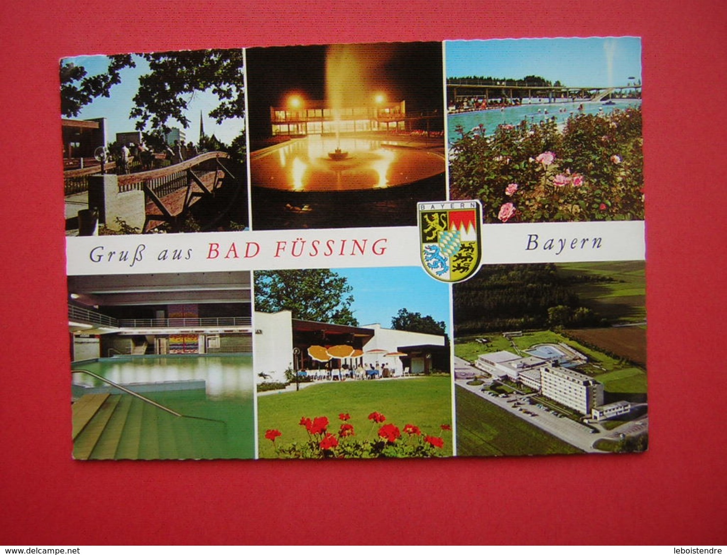 CPSM ALLEMAGNE MULTI VUES  GRUB AUS BAD FUSSING BAYERN    VOYAGEE 1973 TIMBRE - Bad Fuessing