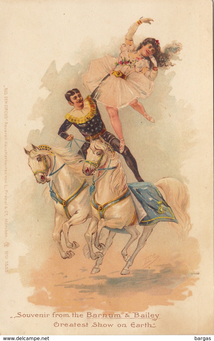 Carte Postale Cirque Barnum Et Bailey - Zirkus