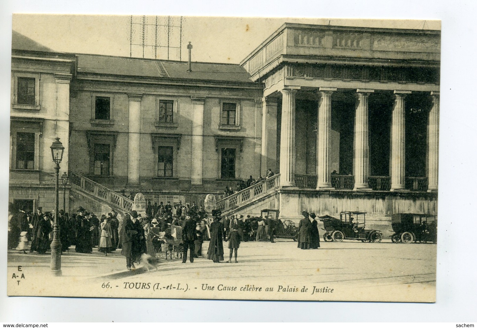 37 TOURS Une Cause Célebre Au Palais De Justice Belle Animation écrite Bers 1910   /D03-2017 - Tours