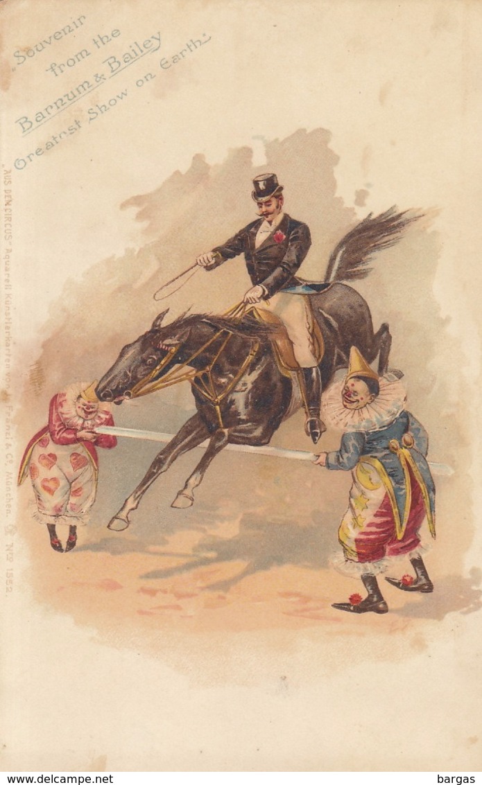 Carte Postale Cirque Barnum Et Bailey - Zirkus