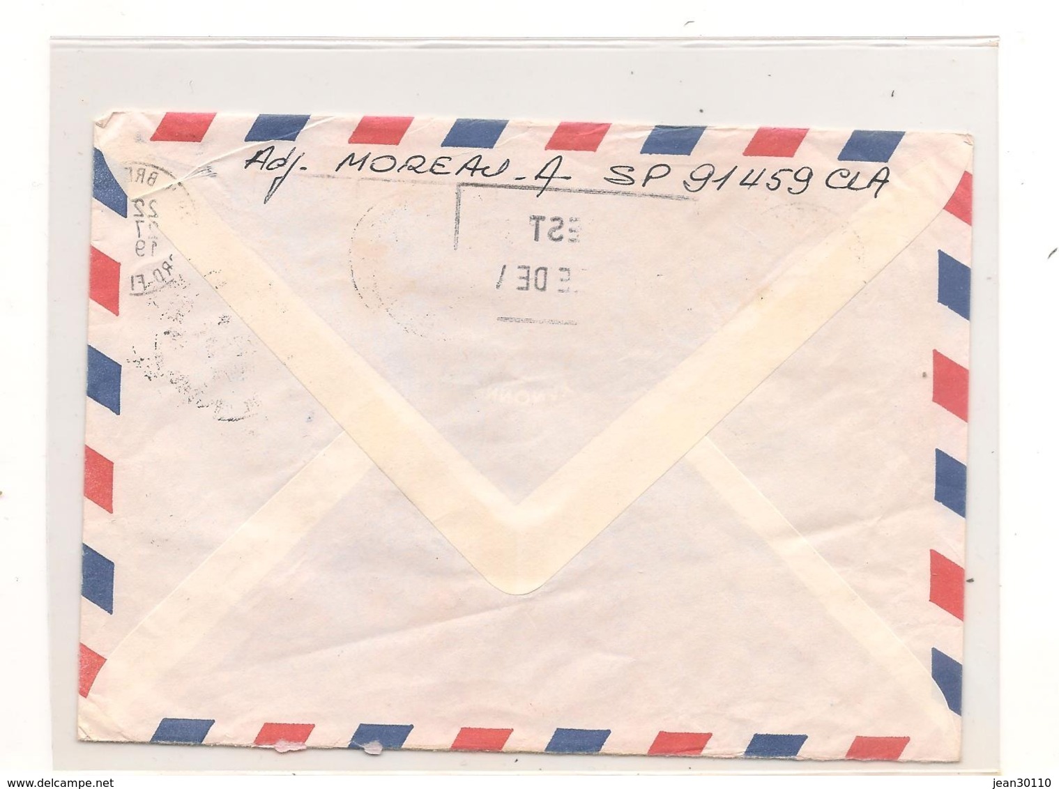 1974 ENVELOPPE PAR AVION  DU 22/8/1974 AVEC TIMBRES  N° 65-97- - Cartas & Documentos