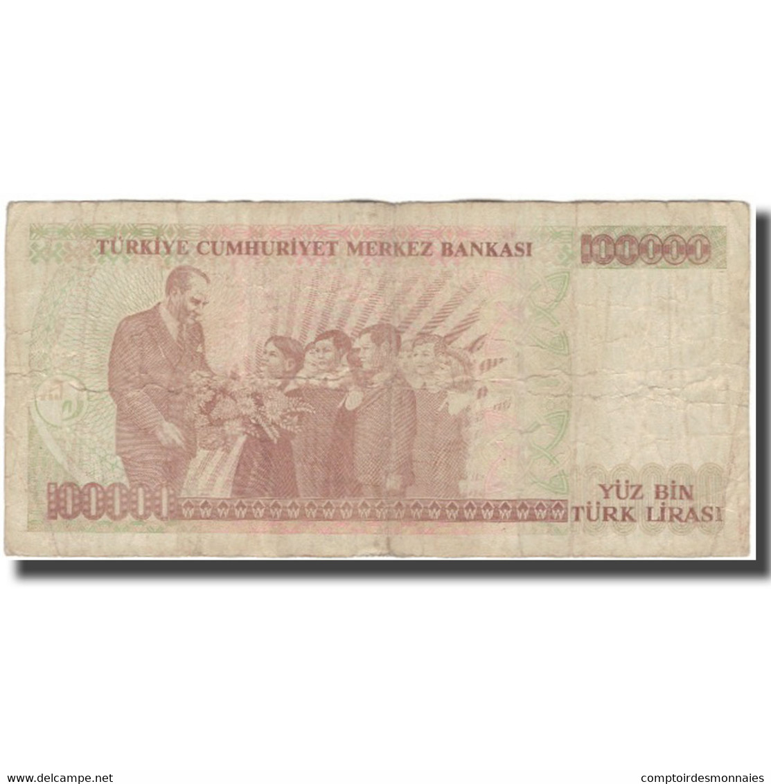 Billet, Turquie, 100,000 Lira, 1970, KM:205, B+ - Turchia