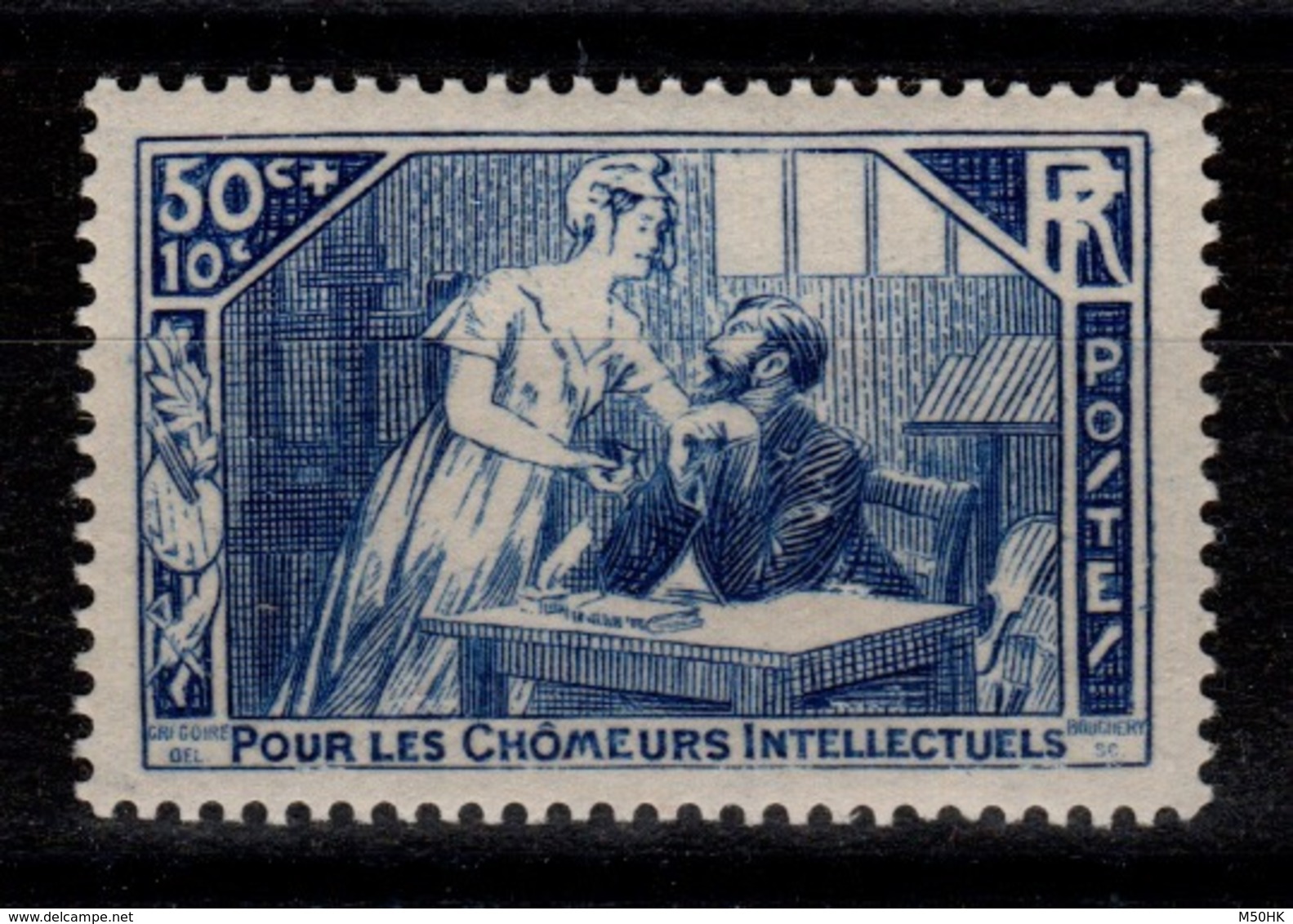 YV 307 N** Chomeurs Intellectuels Cote 6 Euros - Unused Stamps