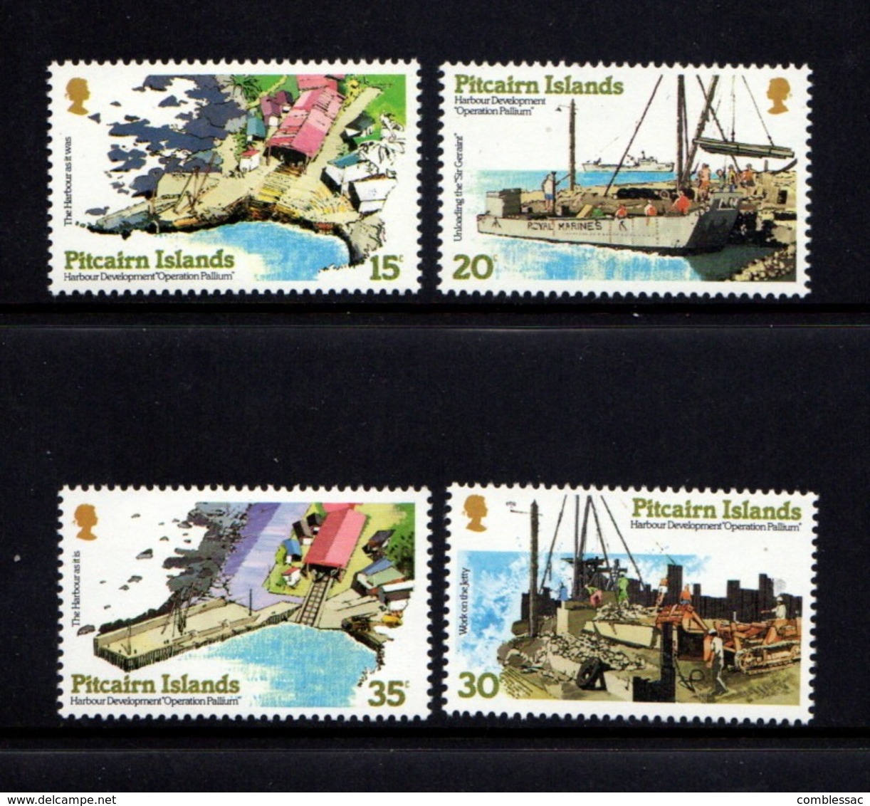 PITCAIRN  ISLANDS    1978    Harbour  Development    Set  Of  4    MNH - Pitcairn