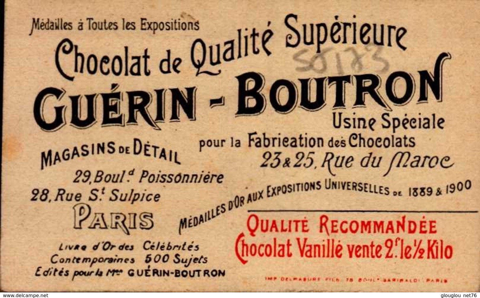 CHROMO ..CHOCOLAT GUERIN-BOUTRON....GRAND DUC WLADIMIR DE RUSSIE - Guérin-Boutron