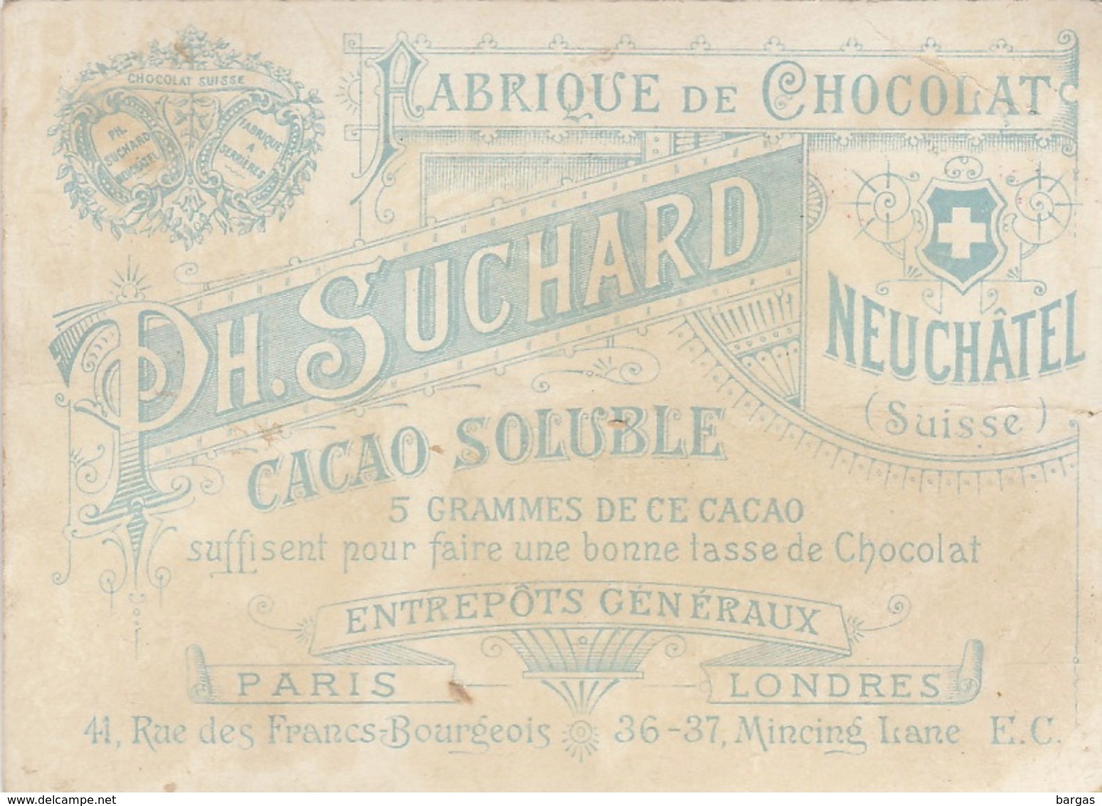 Chromo Suchard Clown Cirque - Suchard