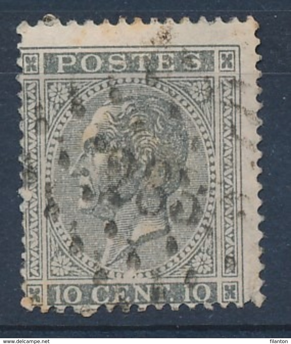 BELGIE - OBP Nr 17A - Gest./obl. P283  "OSTENDE" (ref. ST 1246) - 1865-1866 Profile Left