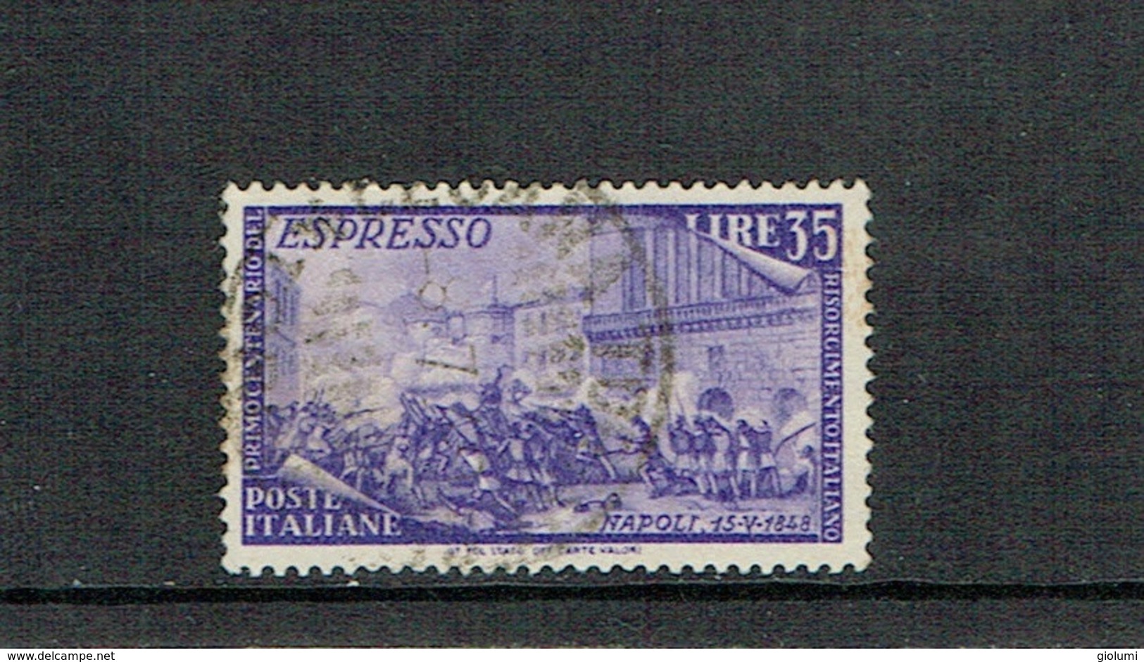 ITALY 1948 Risorgimento Used Stamp, Espresso Sassone E32 - 1946-60: Usados