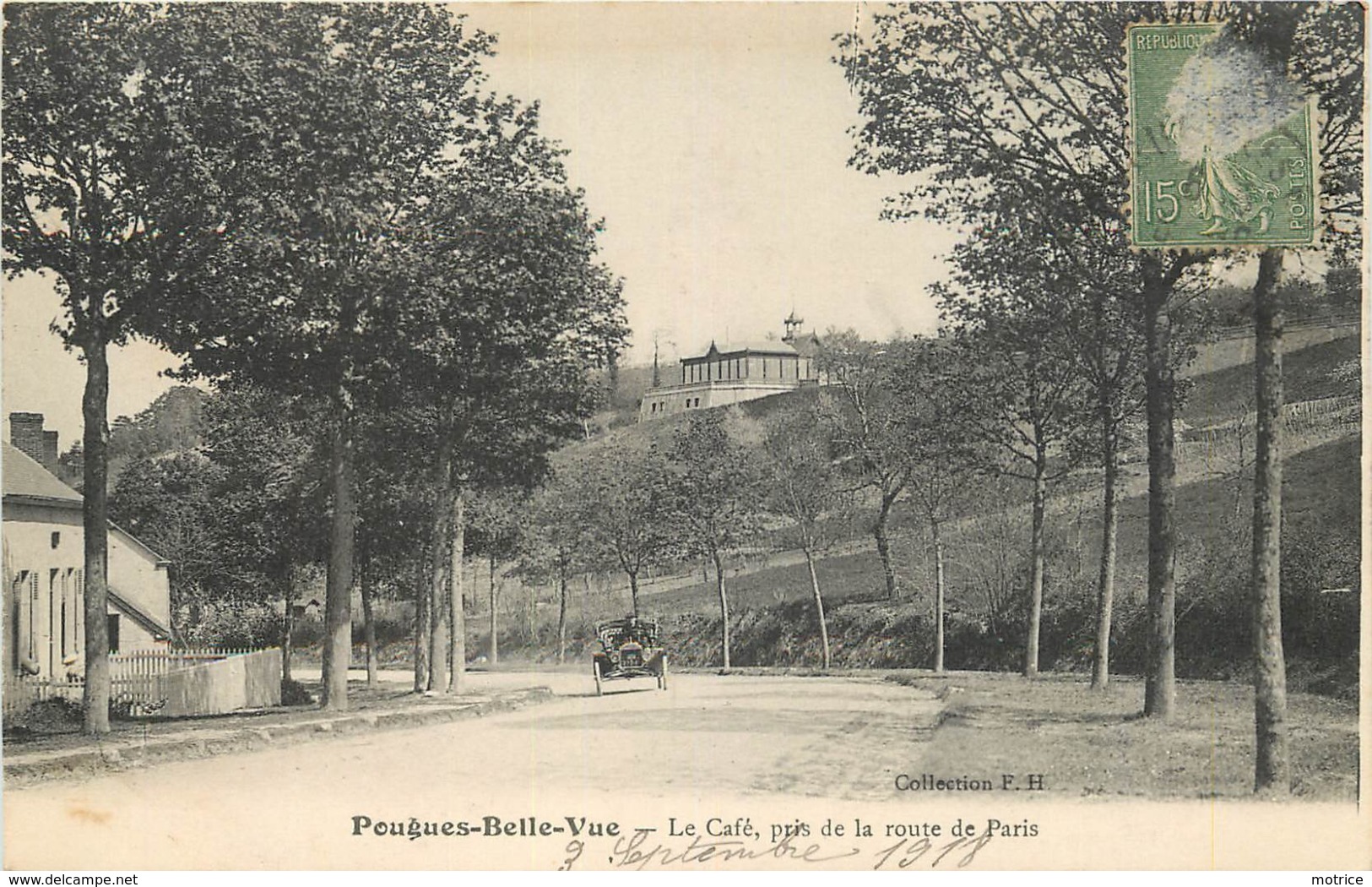 POUGUES BELLE VUE - Le Café, Pris De La Route De Paris. - Pougues Les Eaux