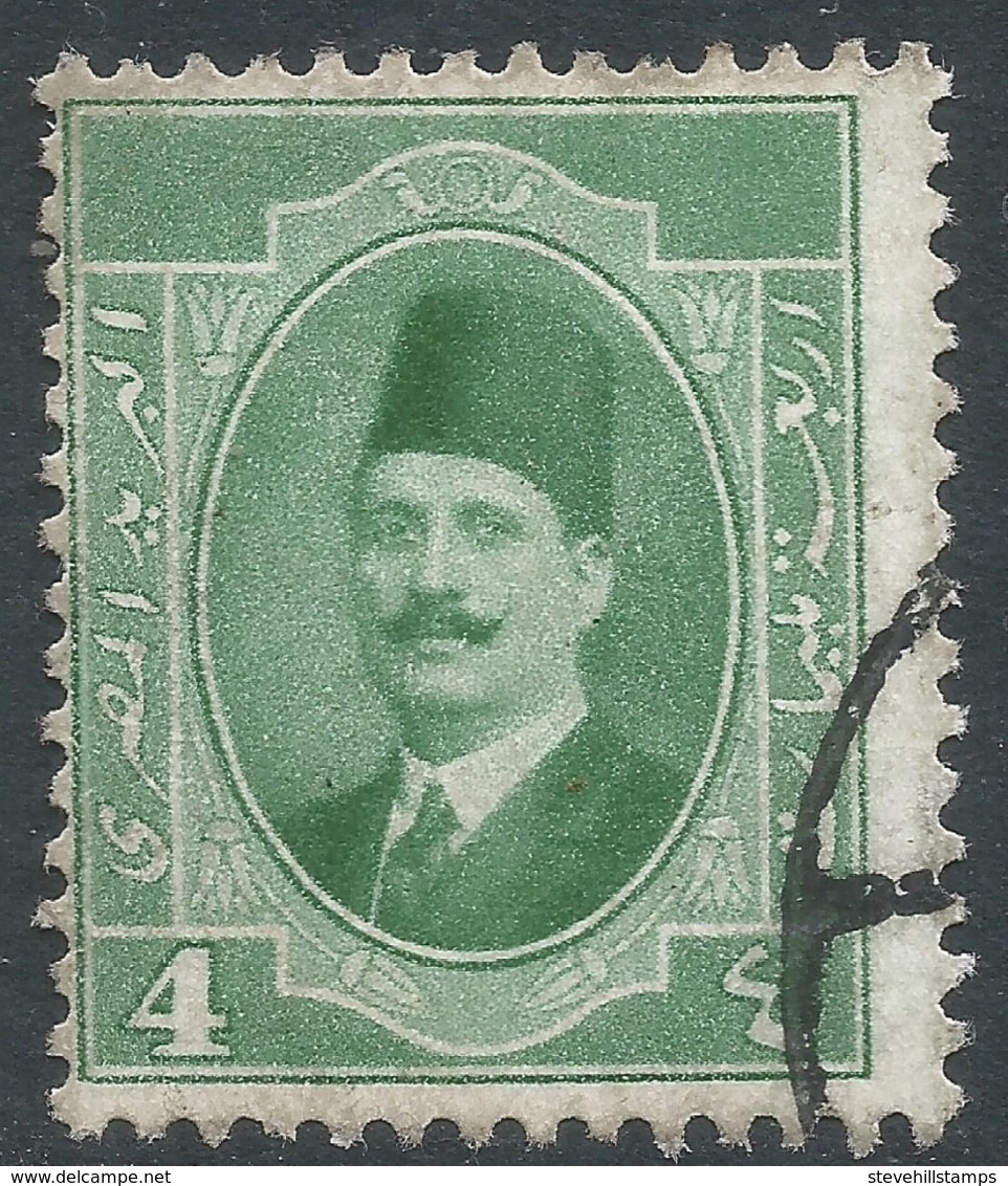 Egypt. 1923 King Fuad I. 4m Used. SG 114 - Used Stamps