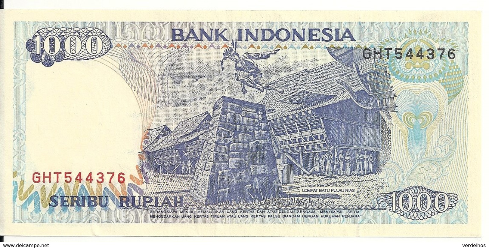 INDONESIE 1000 RUPIAH 1992-99 AUNC P 129 H - Indonesia