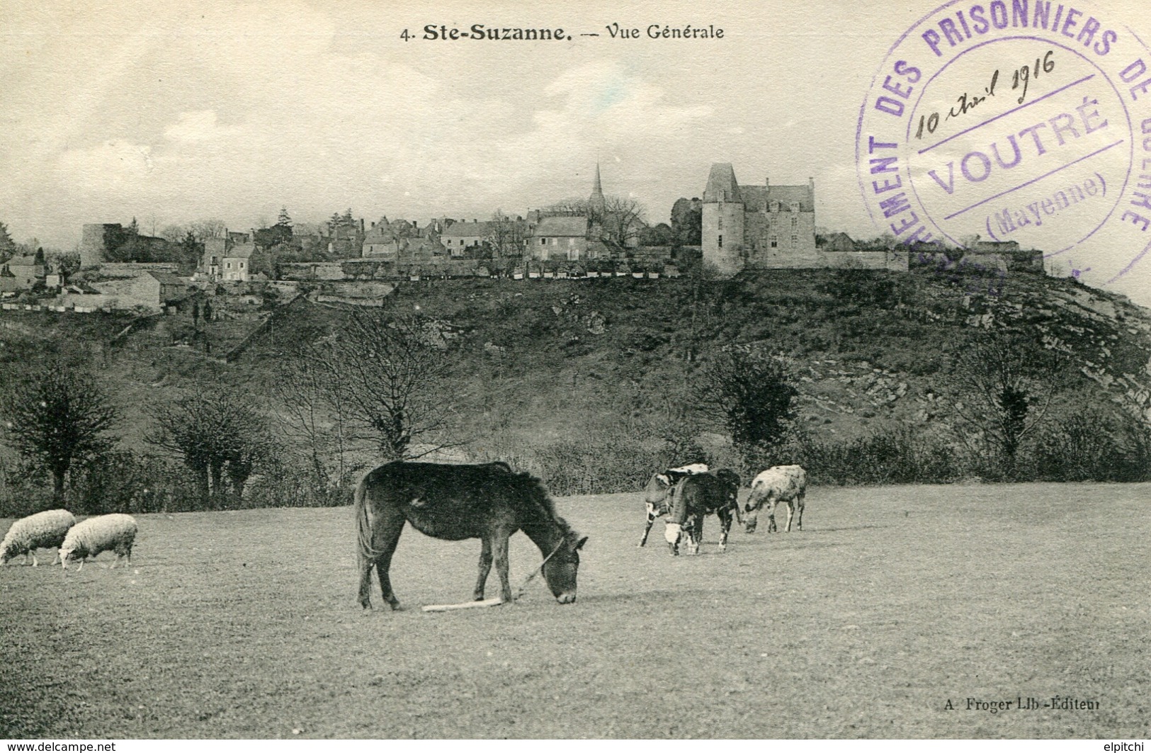 53 Mayenne Sainte Suzanne 11 CP Circulées Tanpons  Même Collection Pour Le 53 De Schmit Interprète Pour Les Prisonniers. - Sainte Suzanne