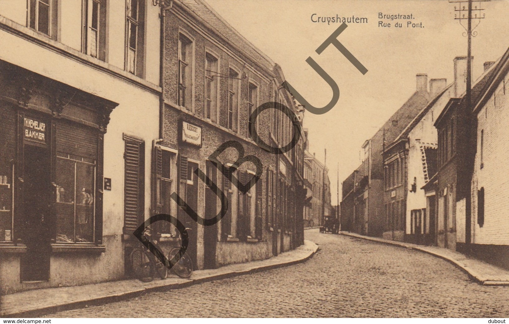 Postkaart-Carte Postale Kruishoutem Brugstraat  (o928) - Kruishoutem