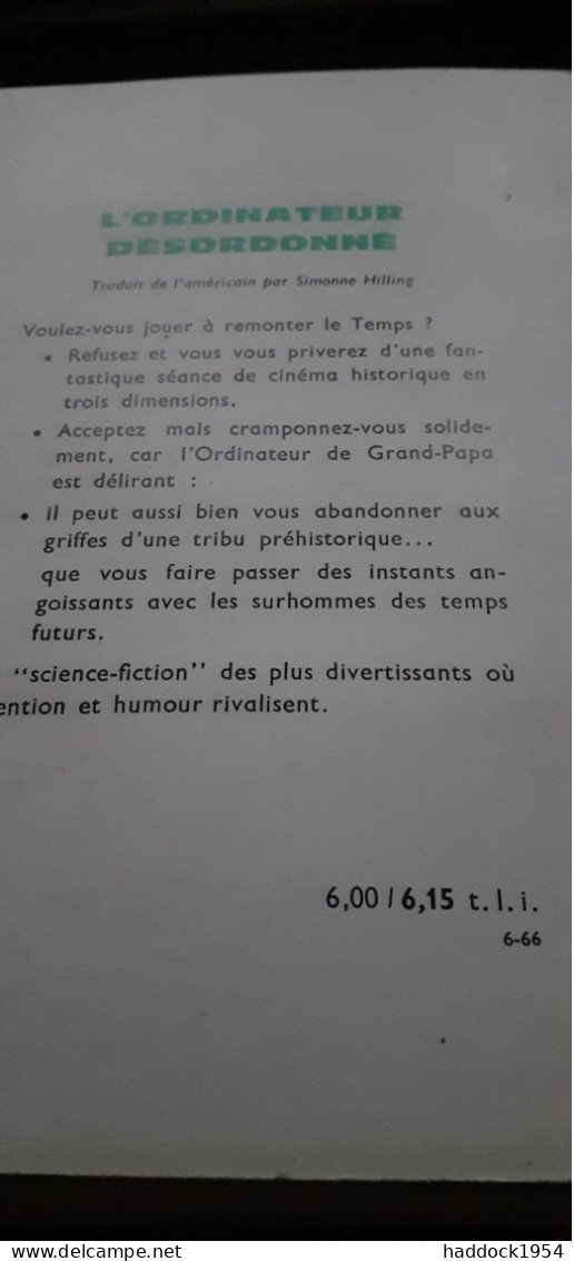 L'ordinateur Désordonné KEITH LAUMER éditions Denoël 1966 - Présence Du Futur