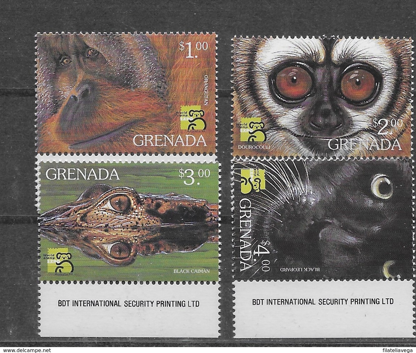 Serie De Grenada Nº Yvert 3410/13 ** FAUNA (ANIMALS) - Grenada (1974-...)