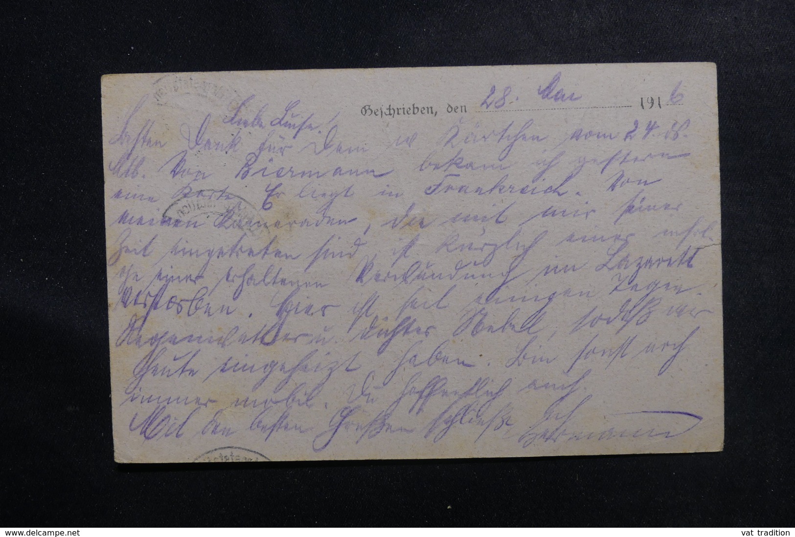 ALLEMAGNE - Carte En Feldpost Pour Frankenberg En 1916 - L 46996 - Covers & Documents