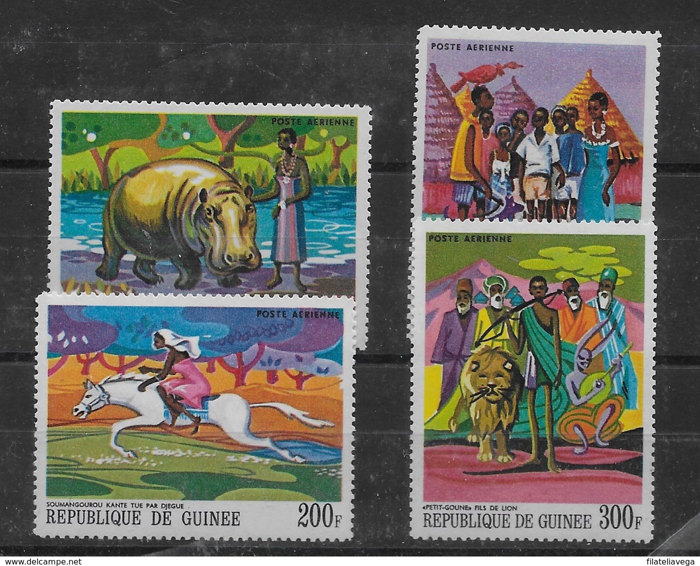 Serie De Guinea Nº Yvert A-82/85 ** FAUNA (ANIMALES) - República De Guinea (1958-...)