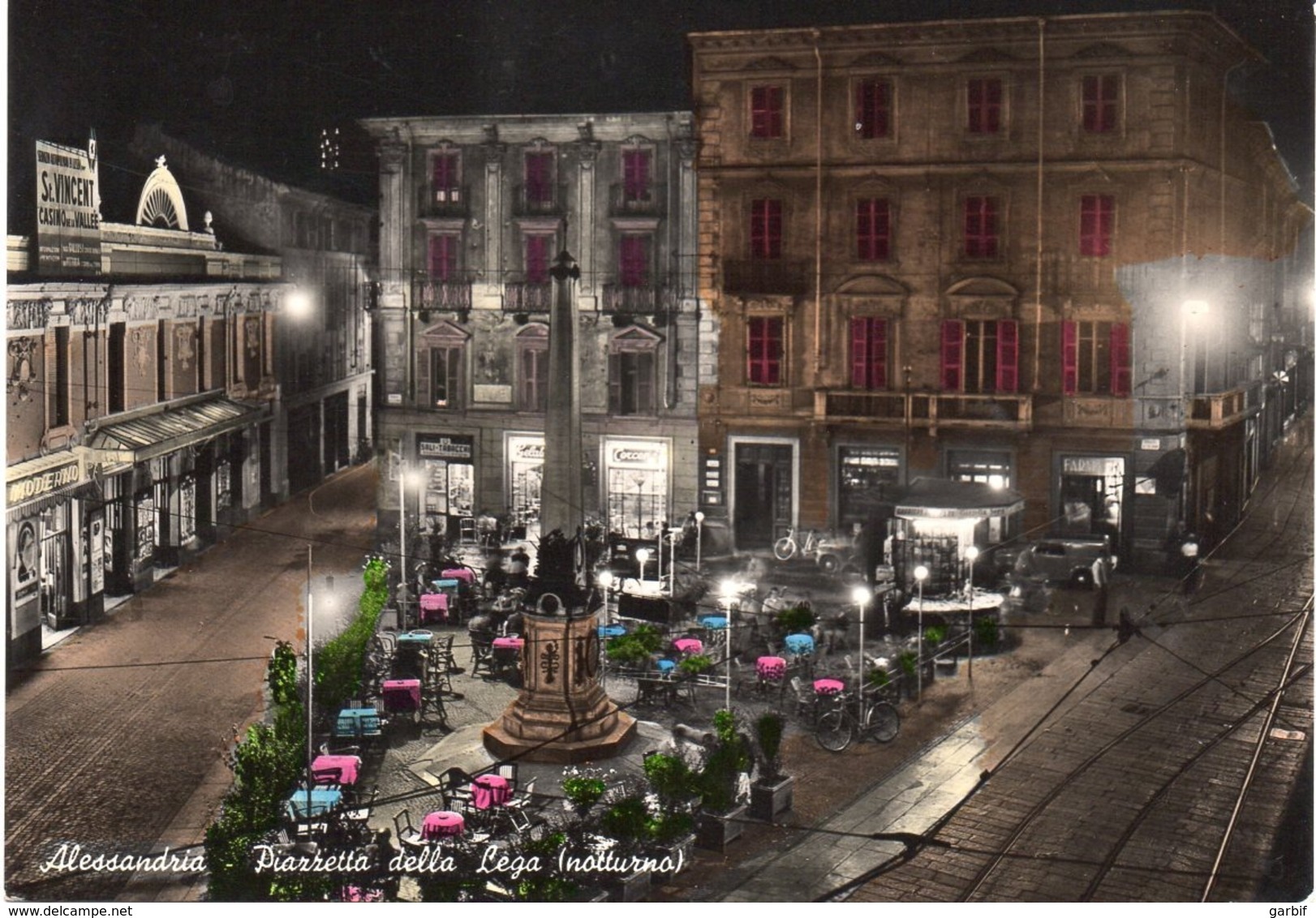 Alessandria - Piazzetta Della Lega - Notturno - Fg Vg - Alessandria