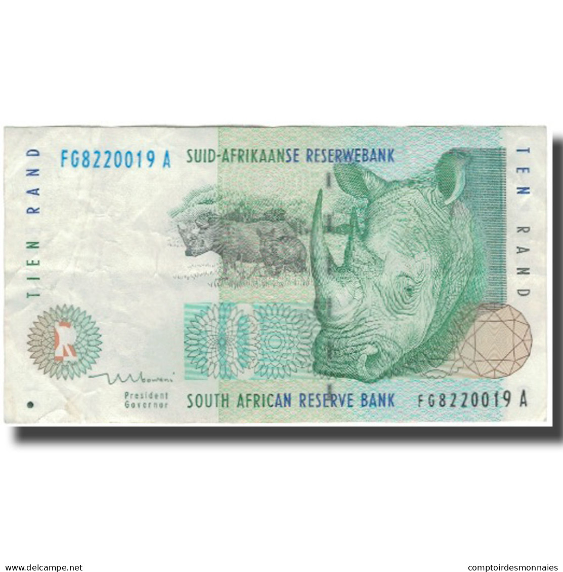 Billet, Afrique Du Sud, 10 Rand, KM:128a, TTB - Afrique Du Sud