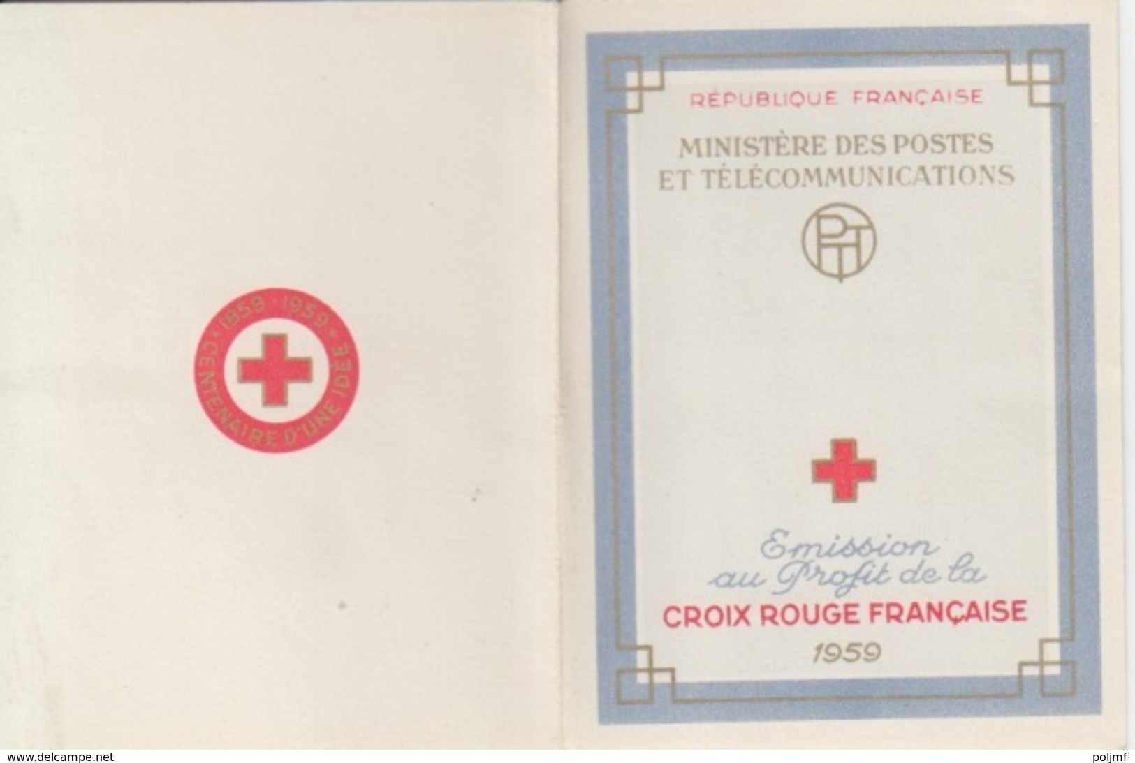 Carnet Croix Rouge 1959 (N° 1226 Michel De L'Epée, 1227 Valentin Haüy), Neuf Sans Traces - Red Cross