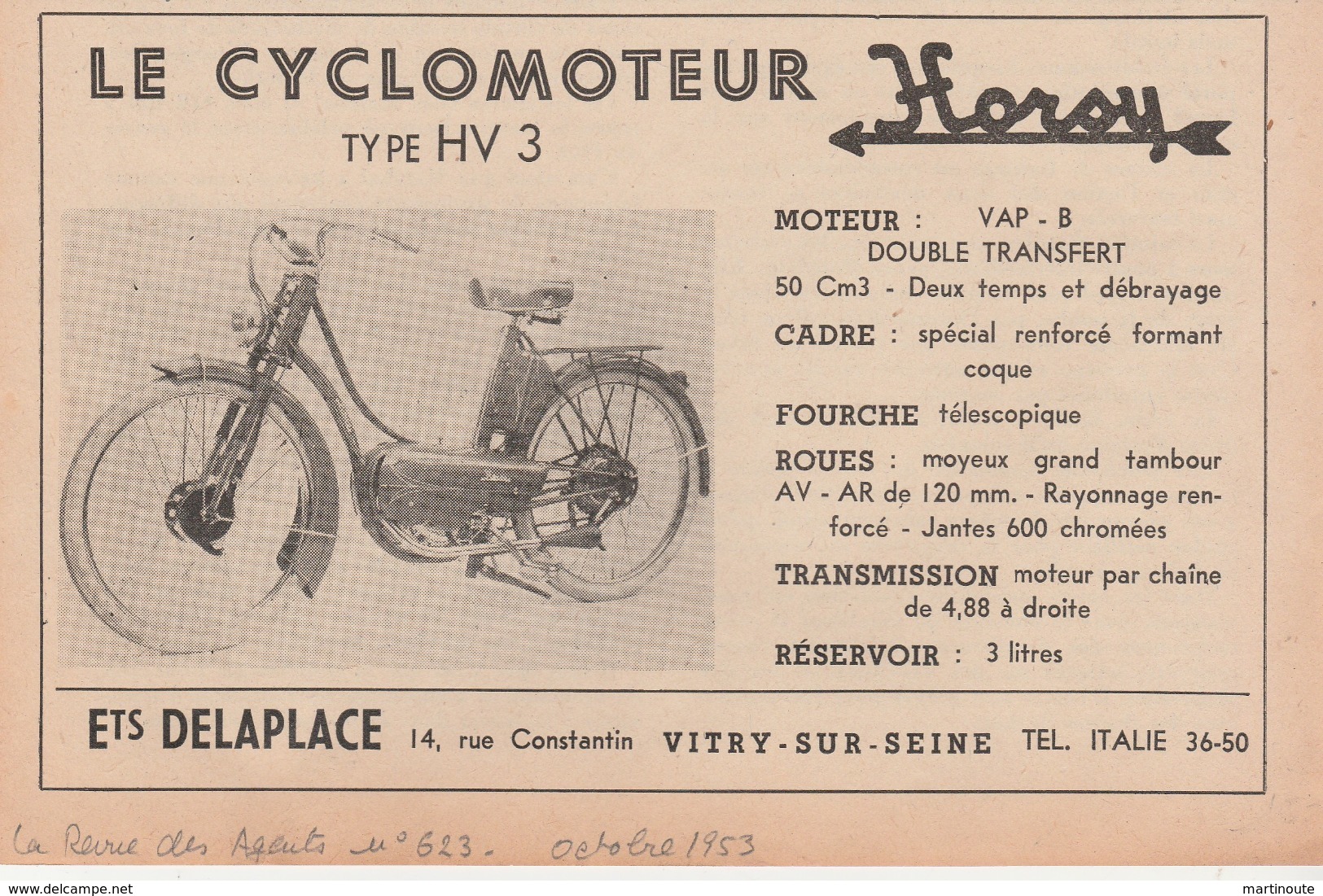 -  Publicités Pour Cyclomoteurs, Motos - 001 - Moto