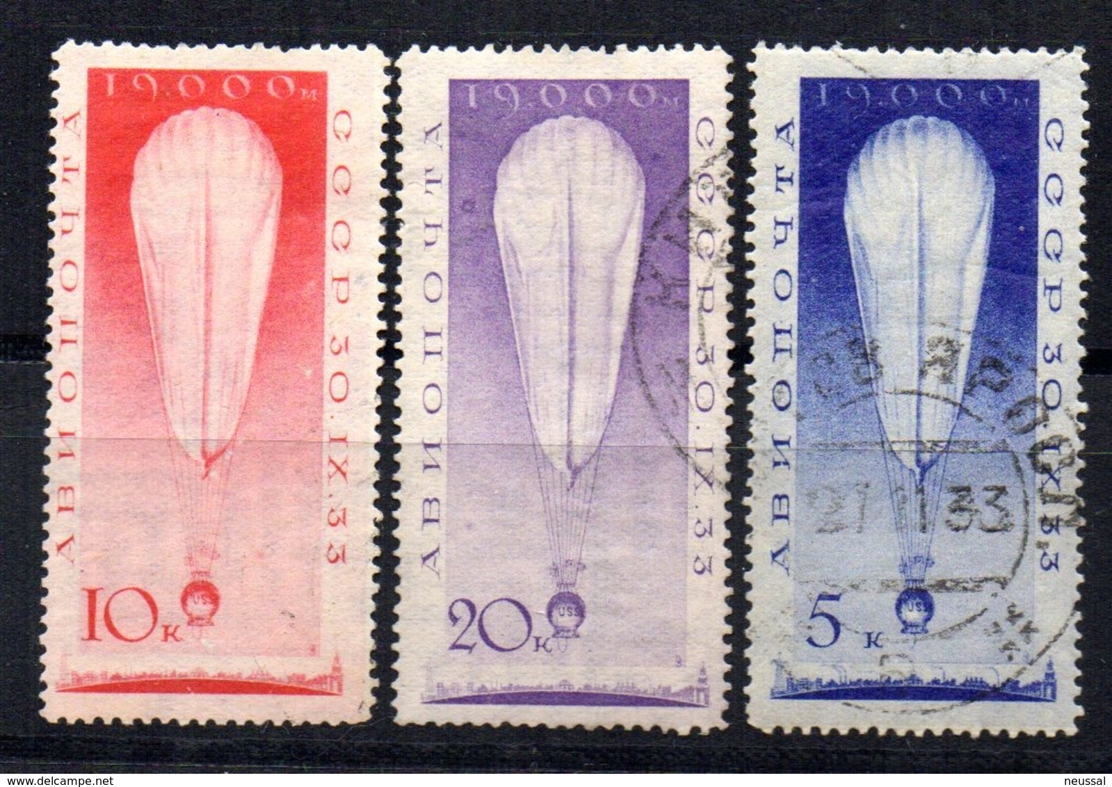 Serie  Nº A-38/40  Rusia - Used Stamps