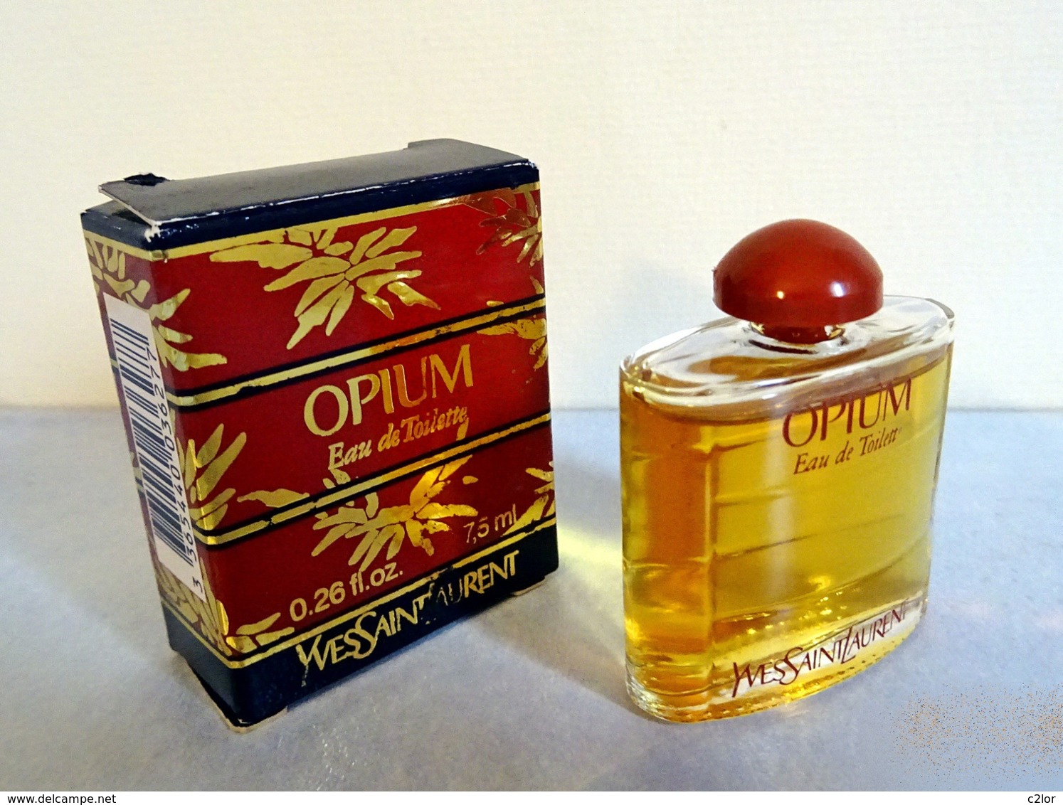 Miniature  "OPIUM"  D'YVES ST LAURENT Eau DeToilette 7,5 Ml Dans Sa Boite - Miniaturen Flesjes Dame (met Doos)