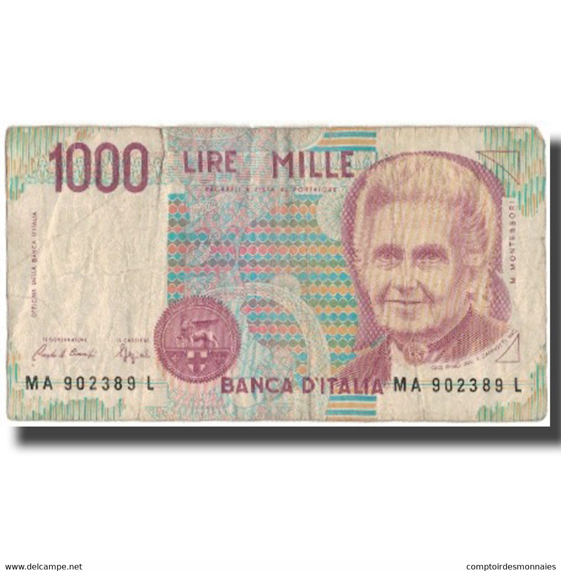 Billet, Italie, 1000 Lire, KM:114a, B+ - 1000 Lire