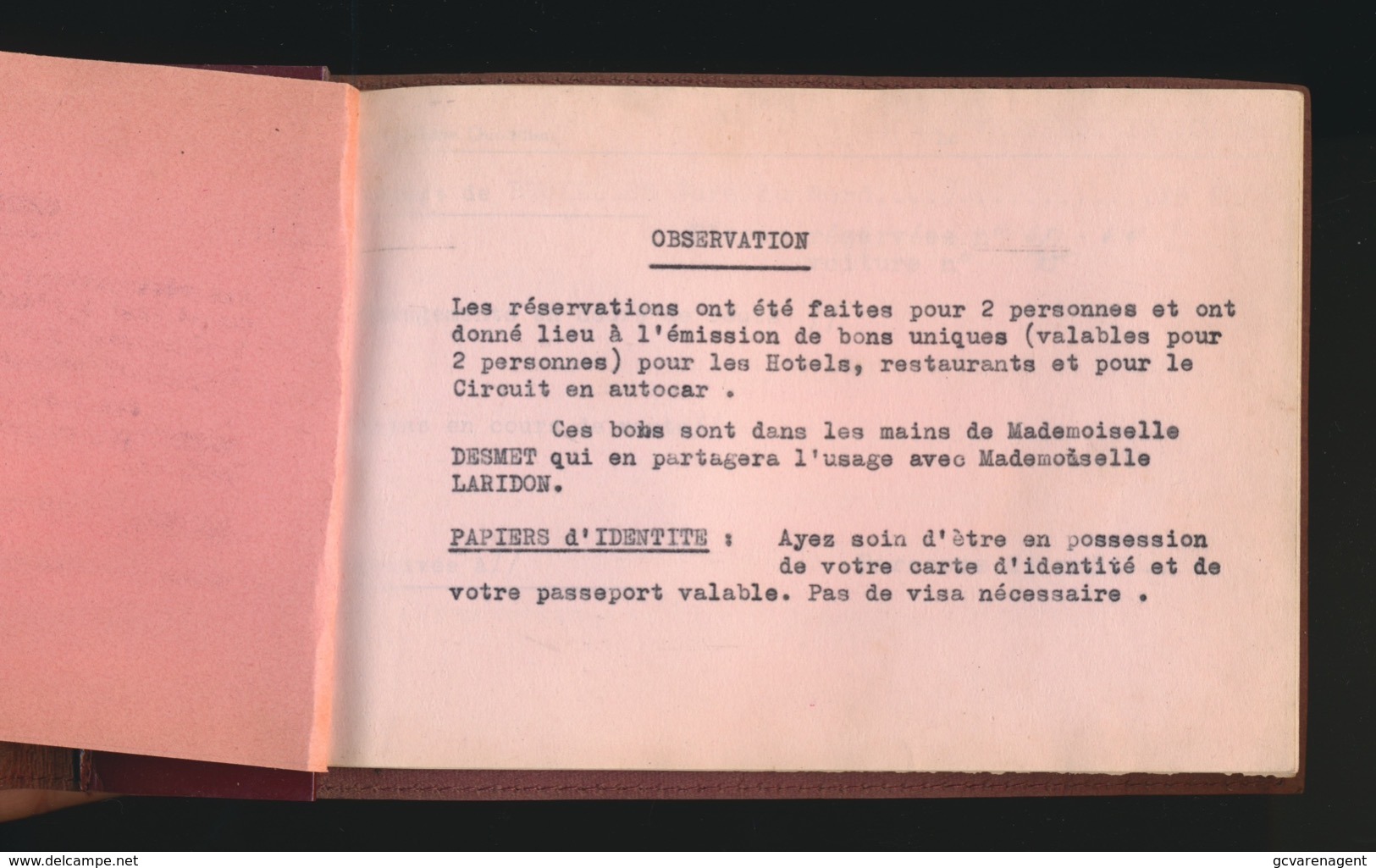 SABENA 1956  NAAR KOPENHAGEN  IN LEDEREN ETUI VAN VOYAGES VIATOR BR.+ VALIES LABEL -  ZIE MEERDERE AFBEELDINGEN - Autres & Non Classés