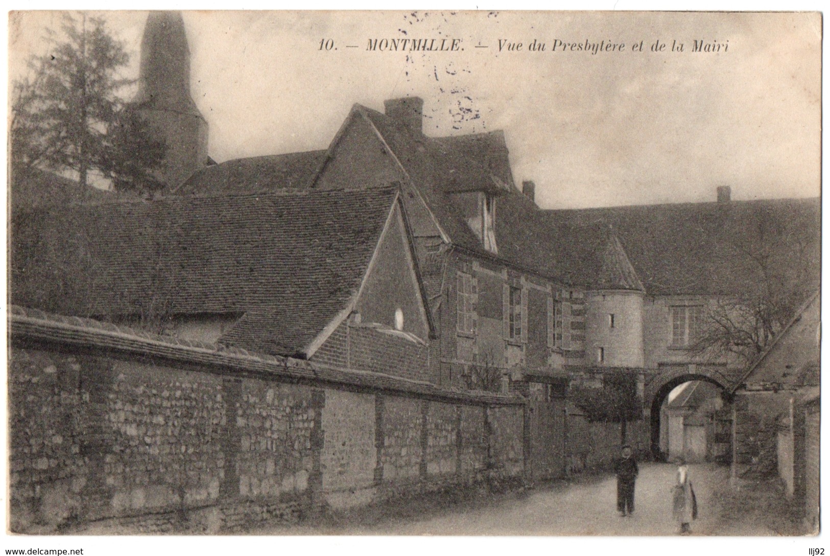 CPA 60 - MONTMILLE (Oise) - 10. Vue Du Presbytère Et De La Mairie (petite Animation) - Autres & Non Classés