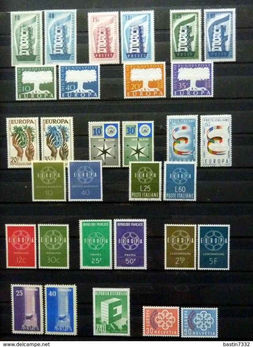 Europe/CEPT Collection In 3 Stockbooks 1956-1981 + 59x FDC High Catalogue Value!! - Verzamelingen (in Albums)